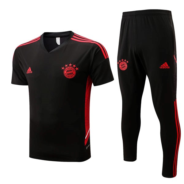 Camiseta Bayern Munich Conjunto Completo 2022-2023 Negro Rojo